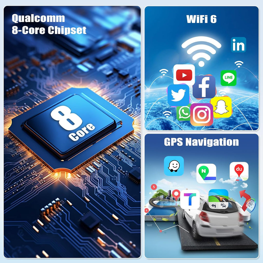 Qualcomm 4G+64G 8Kern CAMECHO Android 15 Autoradio für Mercedes Benz Smart Fortwo 2005-2010 mit Carp