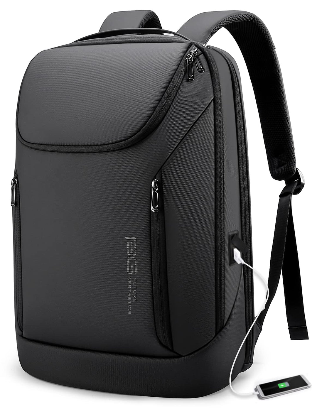 BANGE Business-Smart-Rucksack, wasserdicht, 39,6 cm (15,6 Zoll), Laptop-Rucksack mit USB-Ladeanschlu