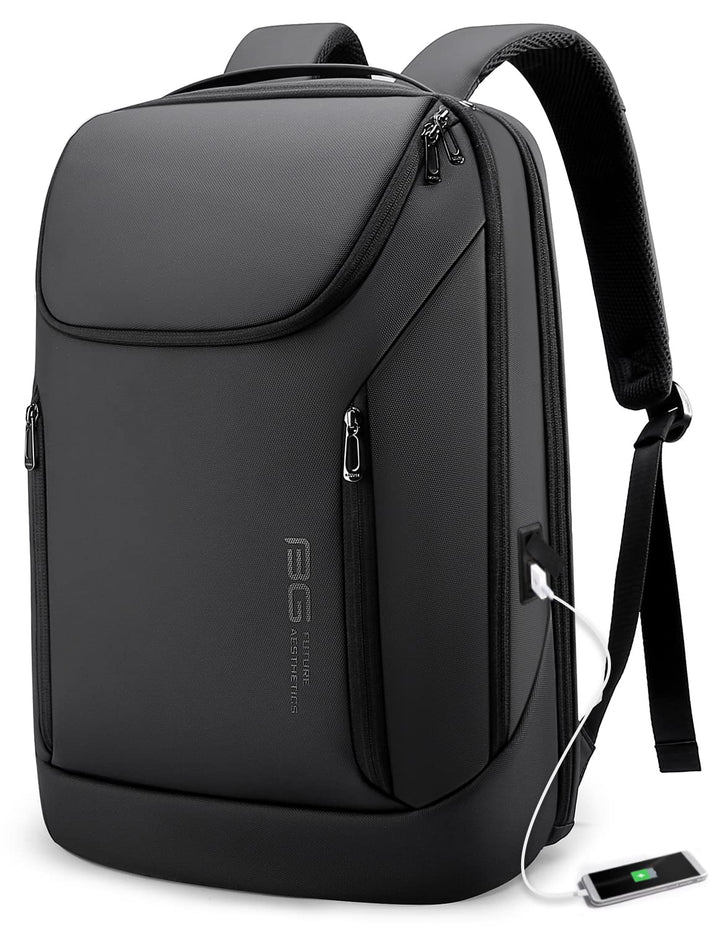 BANGE Business-Smart-Rucksack, wasserdicht, 39,6 cm (15,6 Zoll), Laptop-Rucksack mit USB-Ladeanschlu