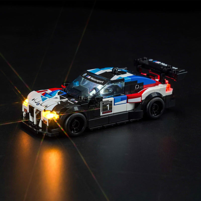 Led Licht Set für Lego Speed Champions BMW M4 GT3 & BMW M Hybrid V8 Rennwagen Auto-Spielzeug (Kein L