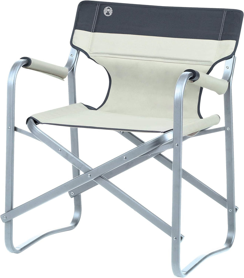 Coleman Faltstuhl Deck Chair mit Aluminiumgestell Zum Relaxen, Campingstuhl mit Armlehnen und gepols