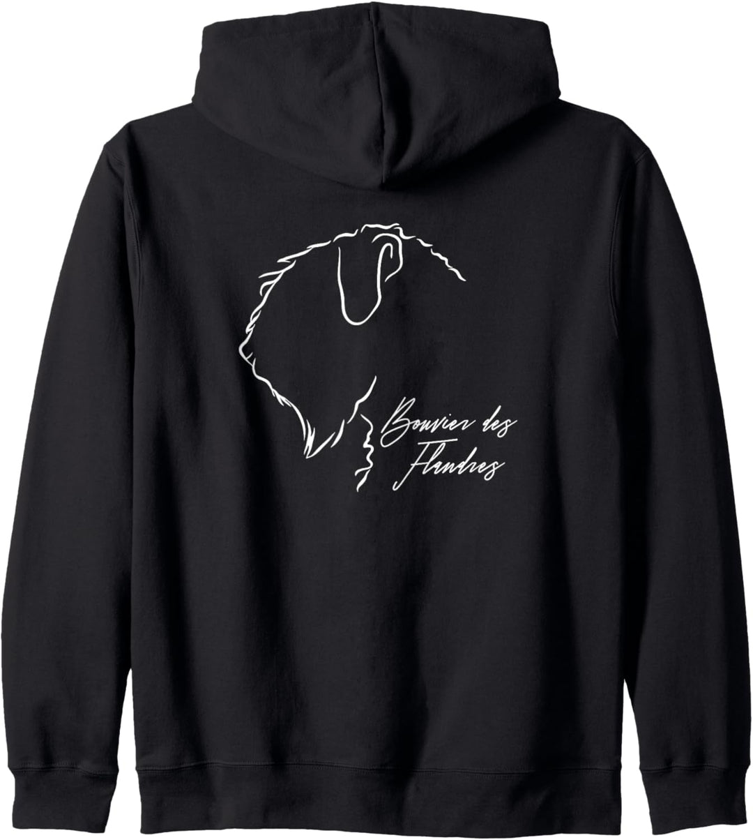Bouvier des Flandres Profil Hunderasse Hund Hunde Kapuzenjacke