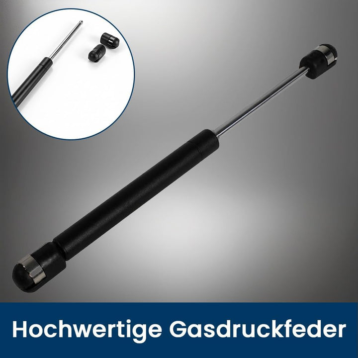 Gasdruckfeder 154 mm, 46 mm Hub, 100 N, abnehmb. Kugelkopfaufnahme Gasdruckdämpfer, Gasfeder für Kla