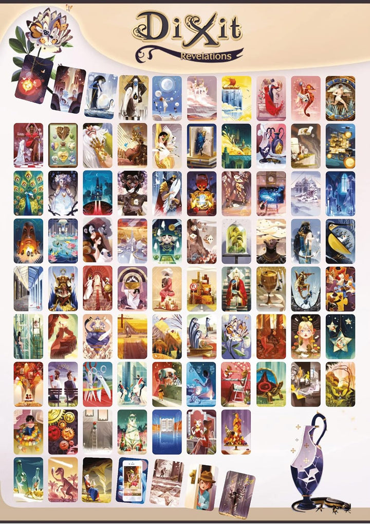 Asmodee - Dixit 7 Revelations, Erweiterung des Brettspiels, italienische Ausgabe, 8011., Dixit 7 Rev