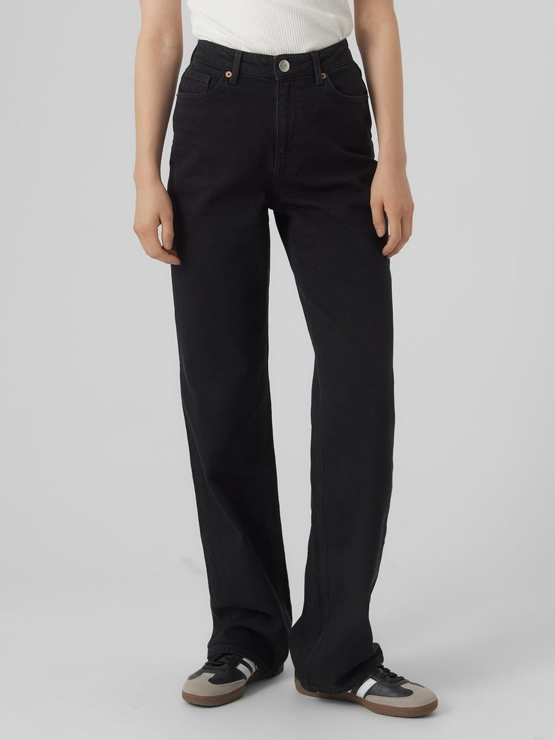 VERO MODA Damen Hose 28W / 32L Schwarz, 28W / 32L Schwarz