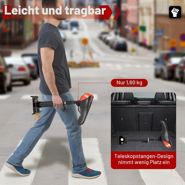 Elektroroller Sitz PU Scooter Sitz, Zubehör für E-Scooter Elektro Fahrrad, Höhenverstellbar 45-65cm,