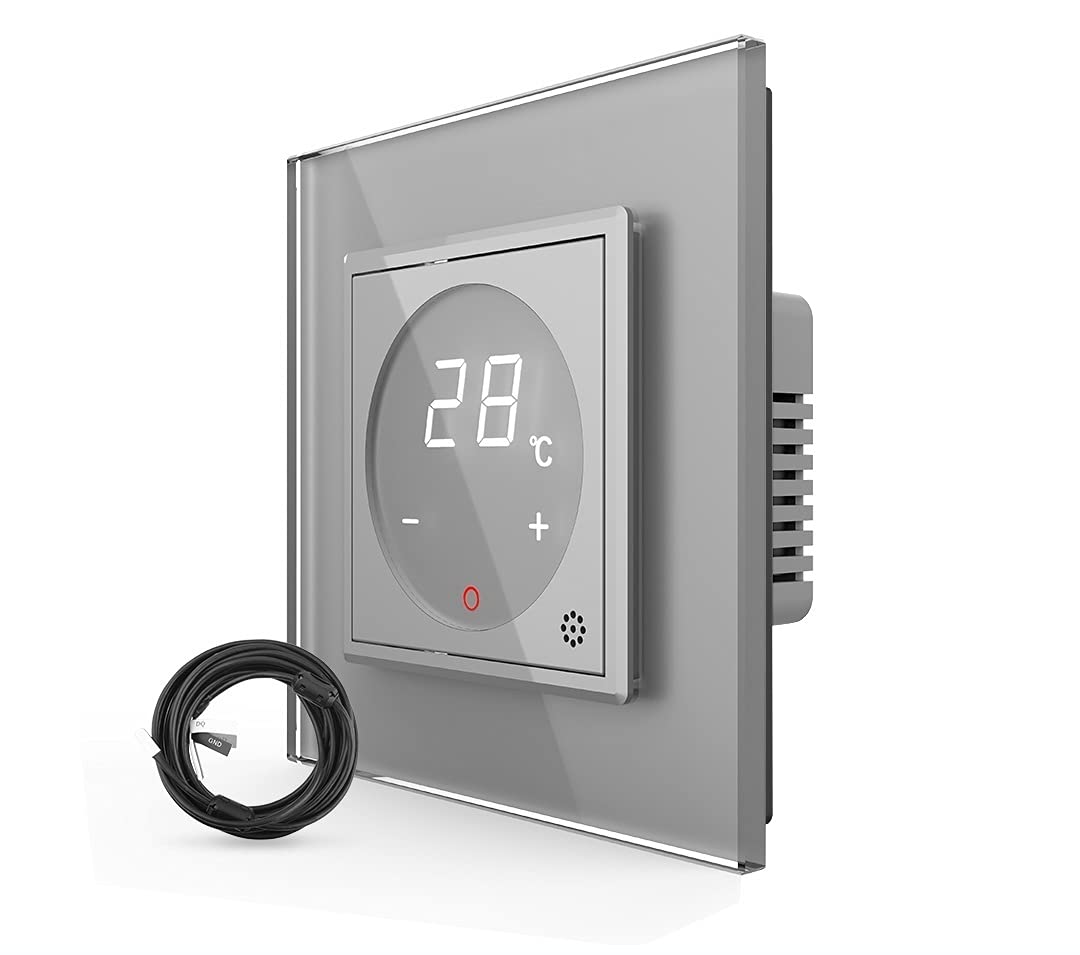 LIVOLO Digitales Touch Raumthermostat mit Bodenfühler/Temperaturfühler für Fussboden/Elektroheizung