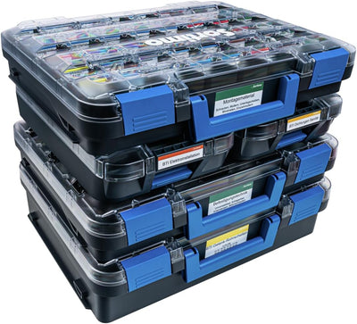 Kleinteile Aufbewahrung Koffer | Bosch Sortimo T-BOXX 320 Anthrazit inkl. Insetboxen-Set A3 | Ideale