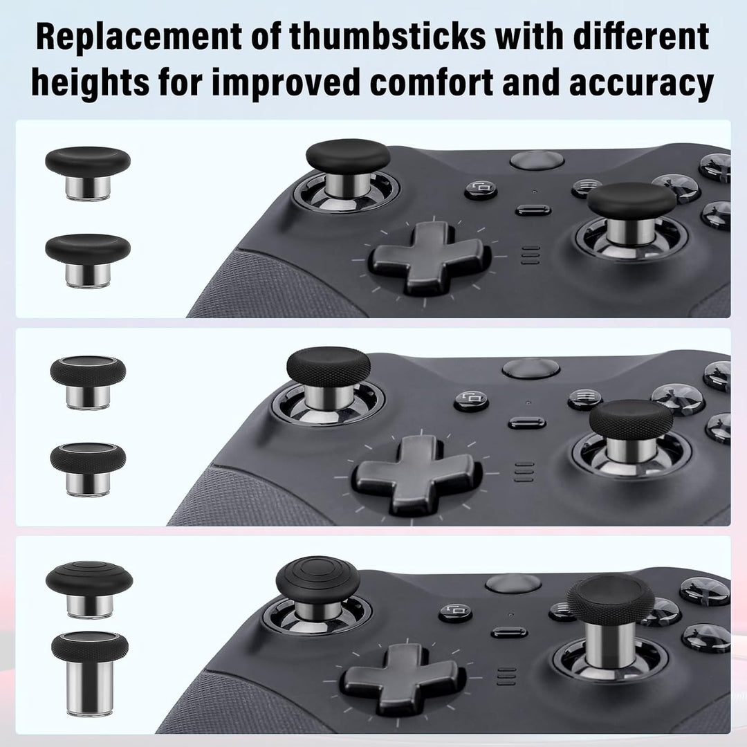 13 in 1 Metall Daumensticks f??¨¬1r Xbox Elite Controller Series 2 Zubeh?r, Ersatz Magnetische Taste