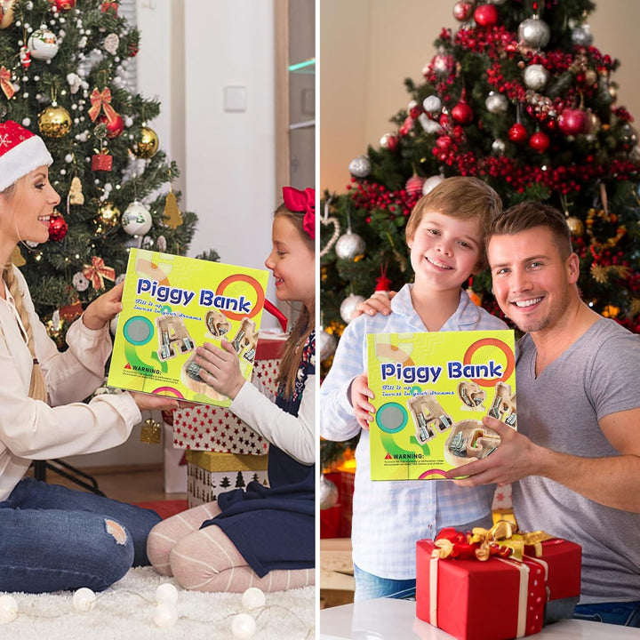 Lakpopya Spardose Buchstaben aus Holz für Kinder Erwachsene Gross A-Z Personalisiert Sparschwein mit