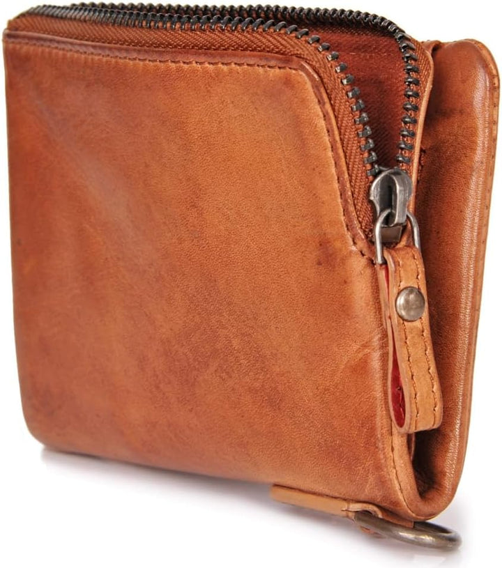 DONBOLSO® Damen Slim-Wallet Rio I Mini Ladies-Geldbörse aus Leder I 4 Kartenfächer & RFID- Schutz BZ