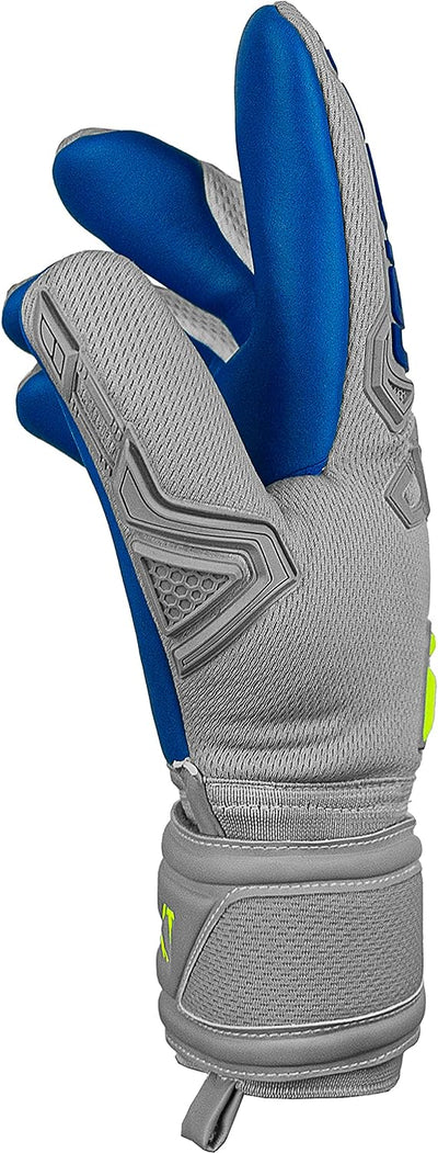 Reusch Herren Attrakt Freegel Unisex Torwarthandschuhe mit Innennaht Schnitt und Grip Silver Belag,