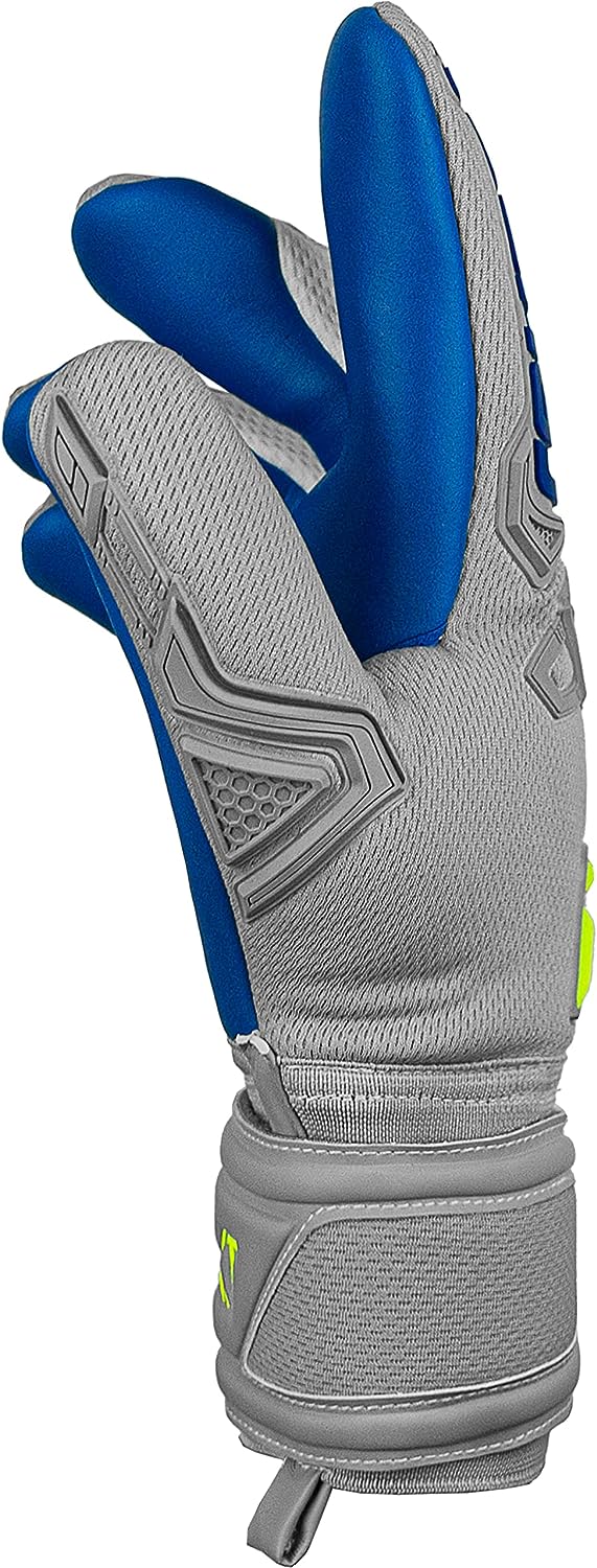 Reusch Herren Attrakt Freegel Unisex Torwarthandschuhe mit Innennaht Schnitt und Grip Silver Belag,