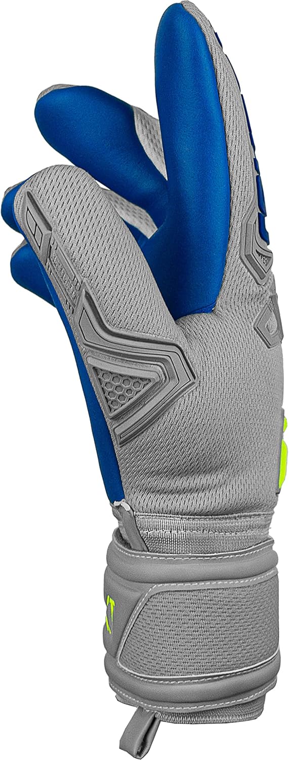 Reusch Herren Attrakt Freegel Unisex Torwarthandschuhe mit Innennaht Schnitt und Grip Silver Belag,