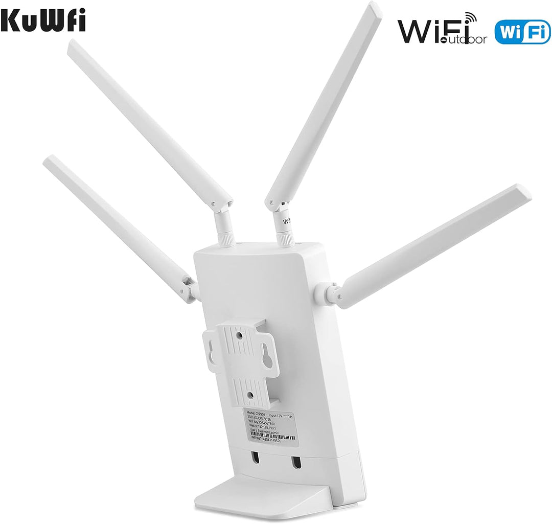 Router 4G SIM, KuWFi 300Mbps Router 4G LTE wasserdicht für den Aussenbereich mit SIM-Kartensteckplat