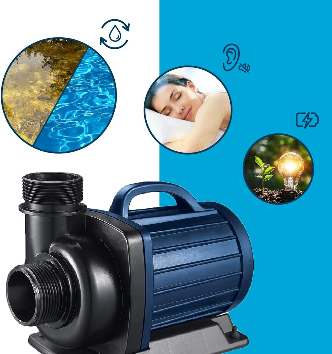 AquaForte DM-3.500 Teich/Filterpumpen, 25 Watt, Maximale Durchfluss 3.5 m3/Stunde, Maximale Förderhö