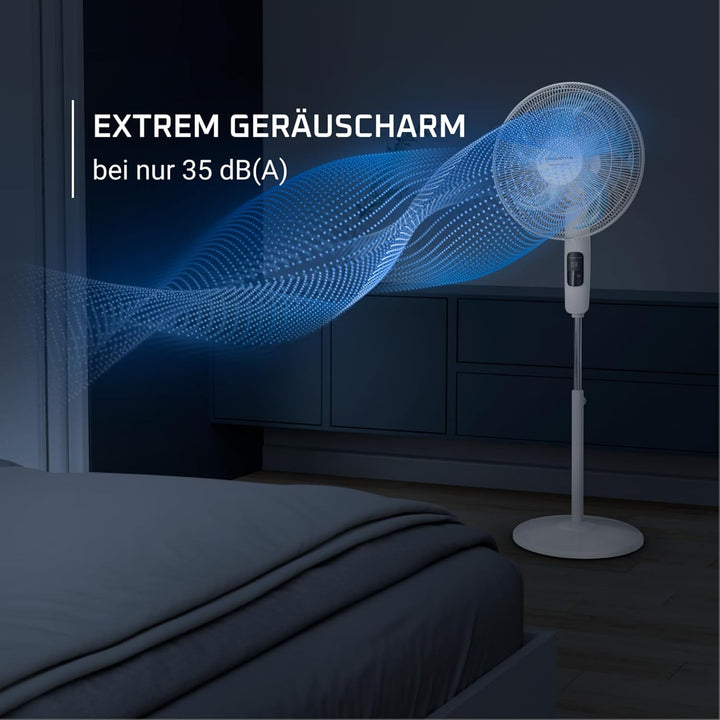 Rowenta Turbo Silence Standventilator, leistungsstark, LED-Display, Timer, leise, höhenverstellbar,