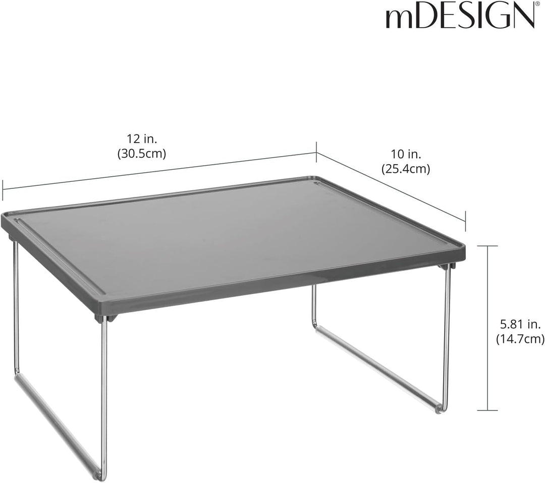 mDesign 4er-Set Regaleinsatz für Kleidung – Ablage aus Metall und Kunststoff für mehr Stauraum im Kl