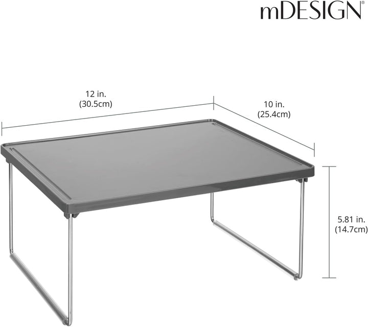 mDesign 4er-Set Regaleinsatz für Kleidung – Ablage aus Metall und Kunststoff für mehr Stauraum im Kl