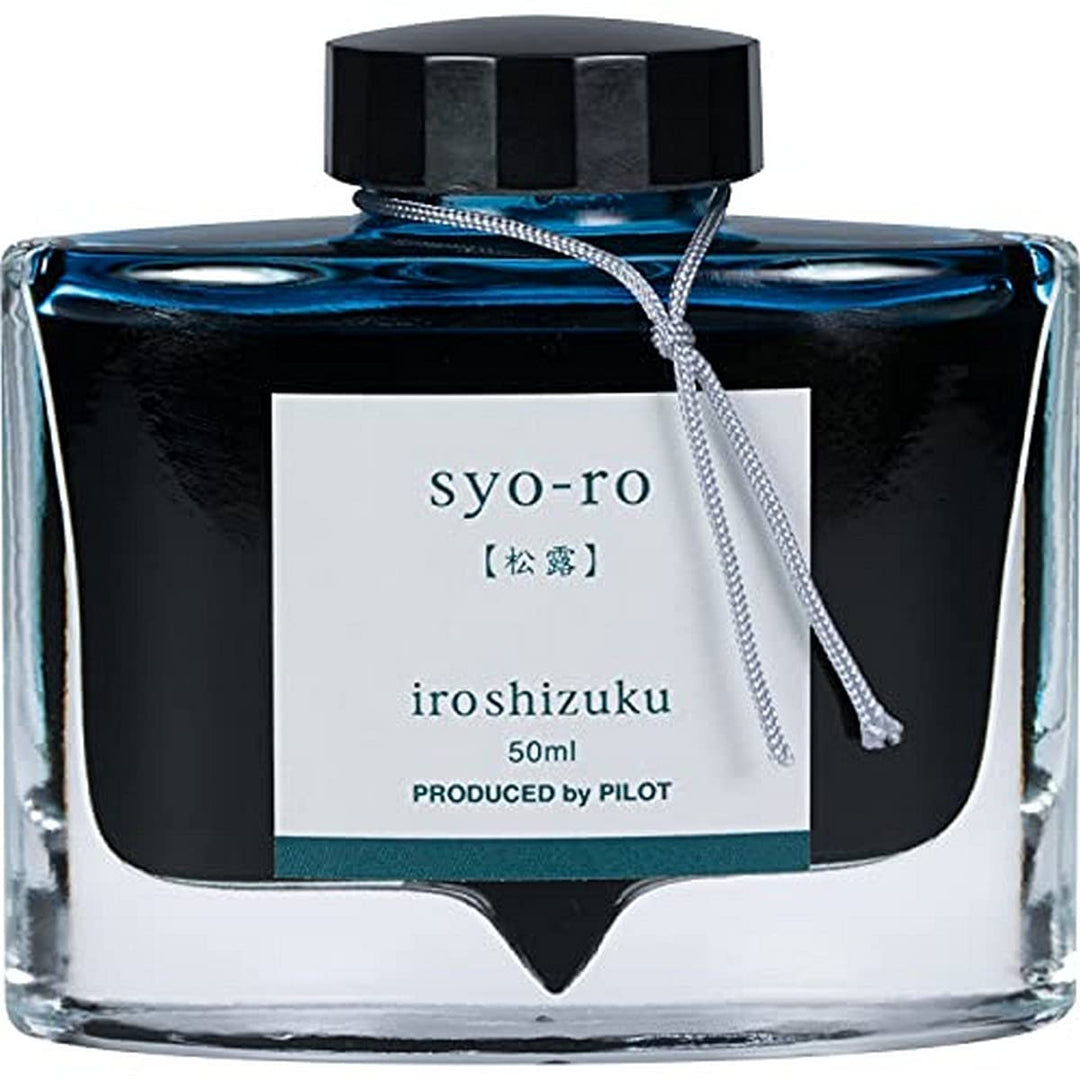 PILOT Iroshizuku 69206 Füllfederhalter-Tinte, Syo-Ro, Tau auf Kiefernbaum (dunkles Türkis), 50 ml Fl