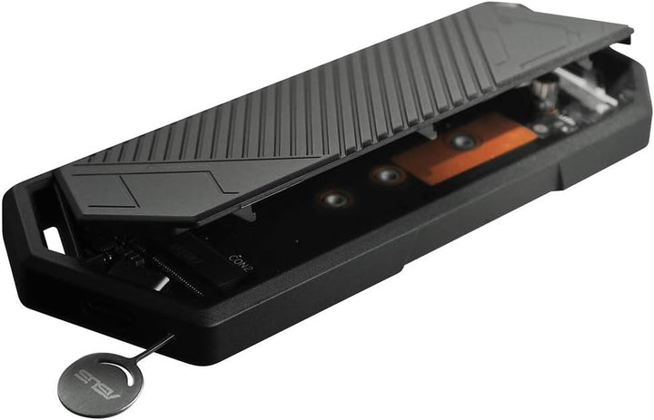 ASUS ROG Strix Arion M.2 NVMe-SSD-Gehäuse (USB 3.2 GEN2 Typ-C für bis zu 10Gbit/s, werkzeuglose Inst