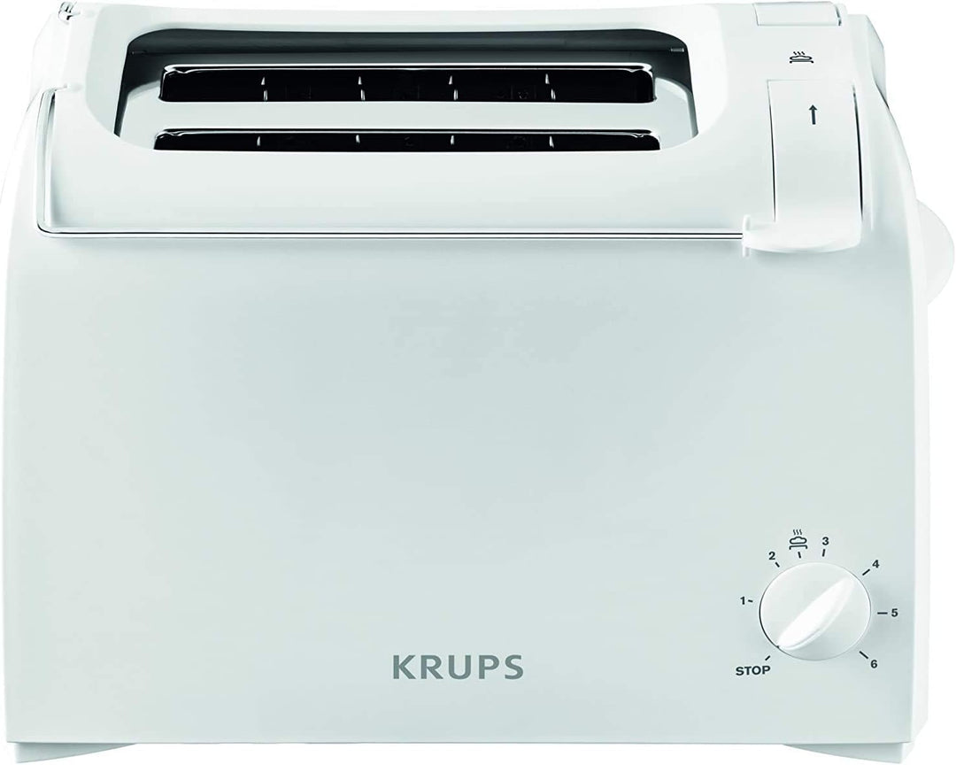 Krups KH1511 Toaster Aroma mit 6 Bräungssufen und 2 Toastschlitze, weiss A 1 -