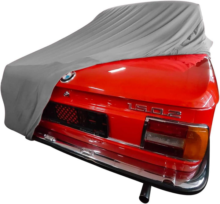 Indoor Autoabdeckung kompatibel mit BMW 1502 SUPER Soft Stretch