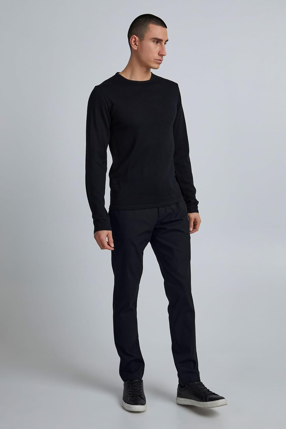 CASUAL FRIDAY CFPhilip Herren Chino Hose Stoffhose mit Stretch Slim Fit 36W / 32L Anthracite Black 1