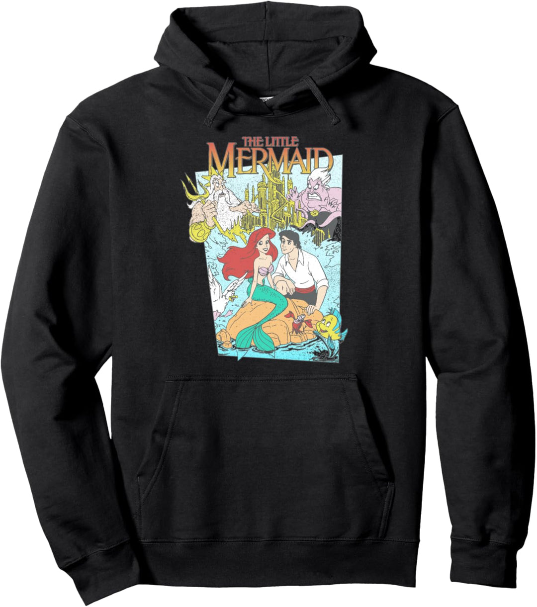 Disney The Little Mermaid Movie Cover Pullover Hoodie