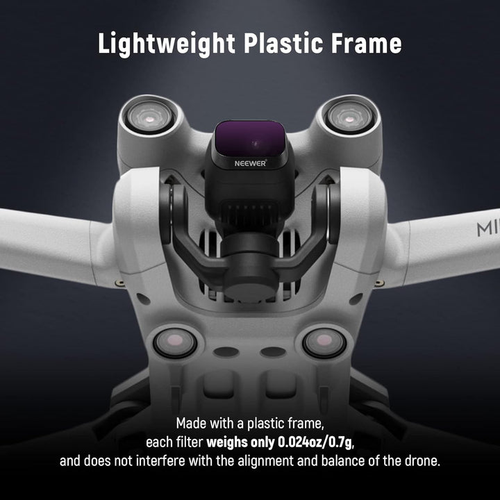 NEEWER ND Filter Set kompatibel mit DJI Mini 3Pro,Neutraldichtefilter Drohnenobjektiv Zubehör mit 6e