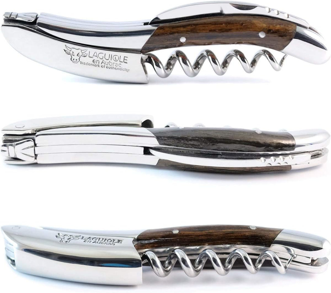 LAGUIOLE en Aubrac professionelles Sommelier Kellnermesser fossile Mooreiche