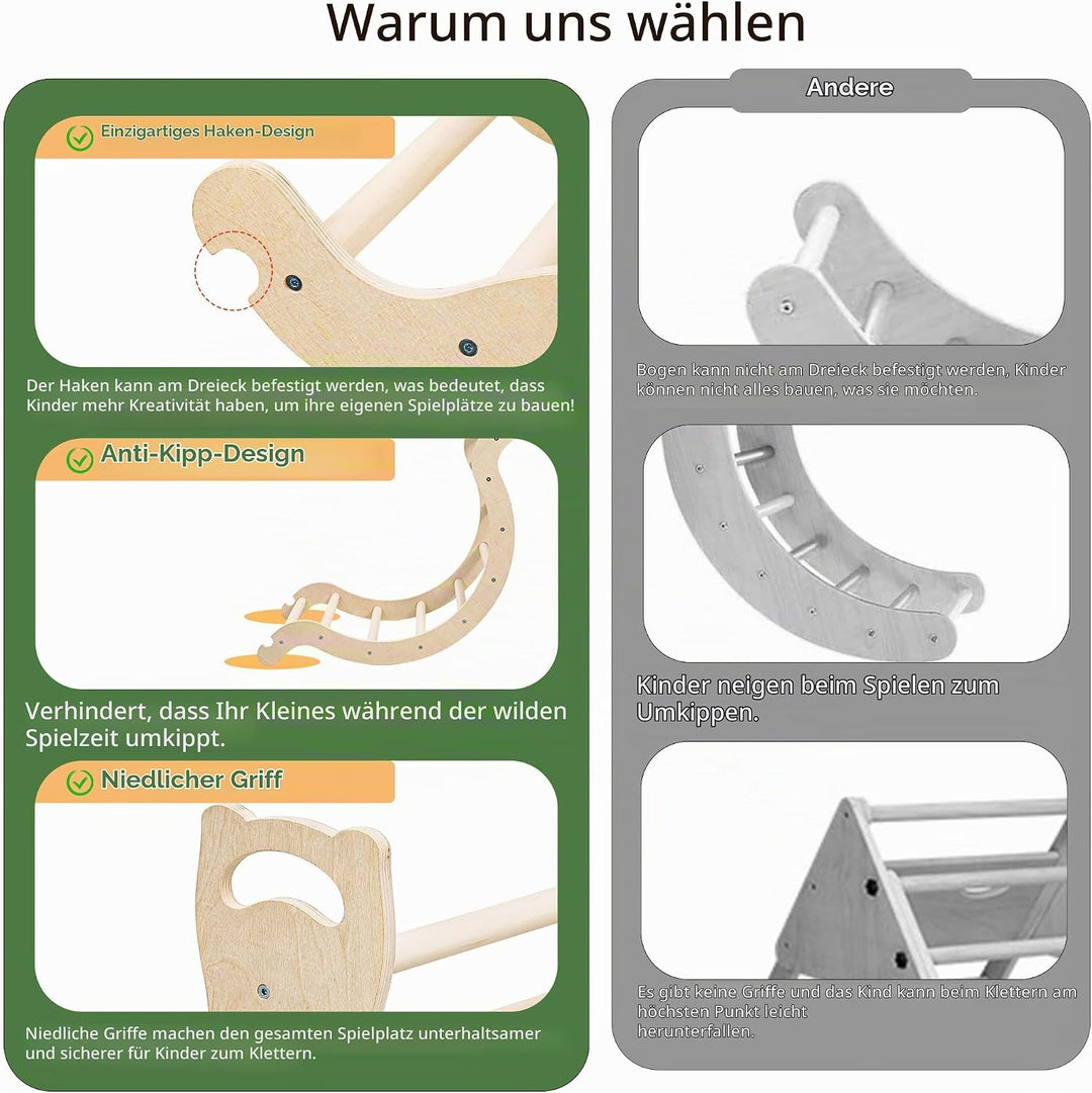 Yrthe Voitom Klettergerüst Indoor Geschenke Junge Mädchen - Montessori Spielzeug ab 1.5 2+ Jahre Jun