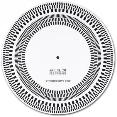 Acrylic Turntable Mat Cartridge Alignment Protractor Strobe Disc Stroboscope