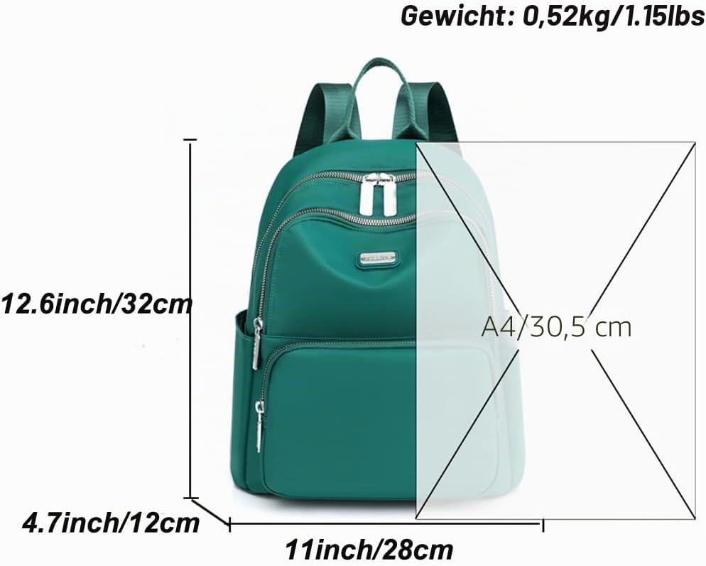 JIANLINST Rucksack Damen Klein Schulrucksack Cityrucksack Leichtgewicht Wasserdicht Reiserucksack Ca