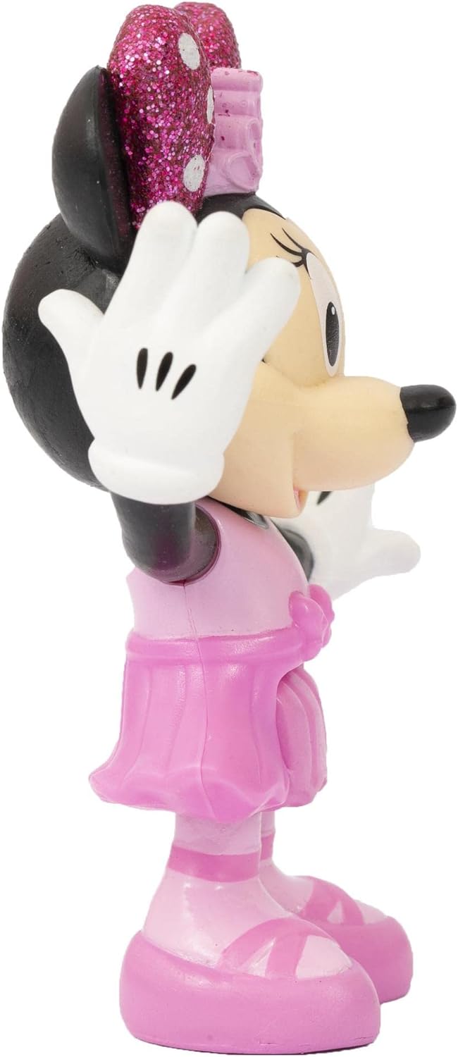 Disney Minnie MCN172, 2 bewegliche Figuren, 7,5 cm, mit Zubehör, Thema Ballerina, Spielzeug für Kind