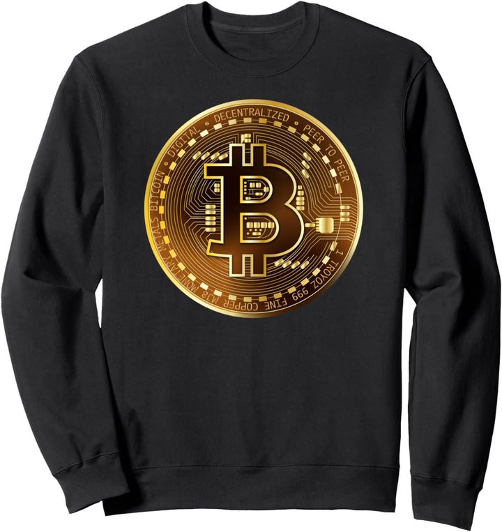 Bitcoin Coin BTC Crypto Currency Traders Blockchain Miners Sweatshirt