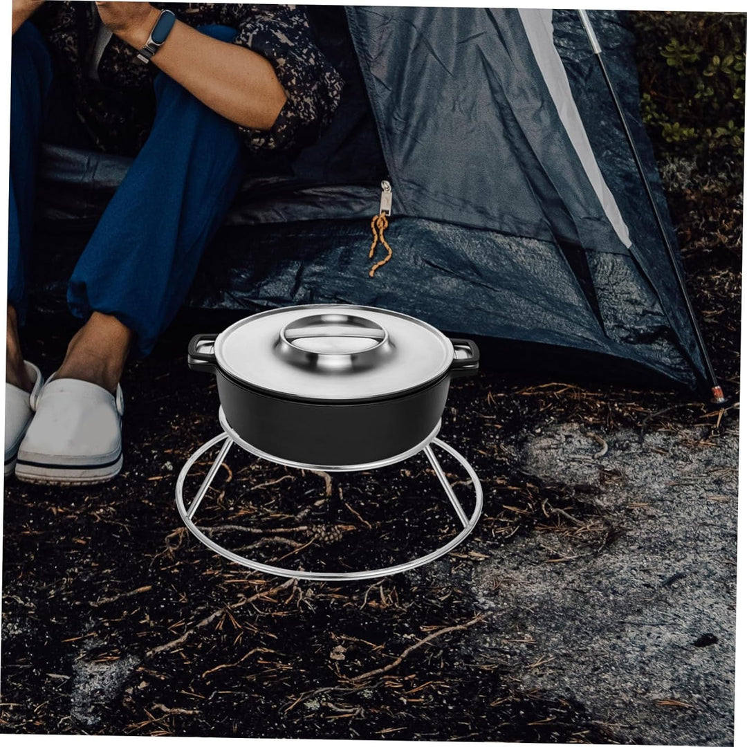 HANABASS Edelstahl Rundrost Camping Kücheneinsatz Eckrost Für Kessel Kochen Dämpfen Backen Outdoor