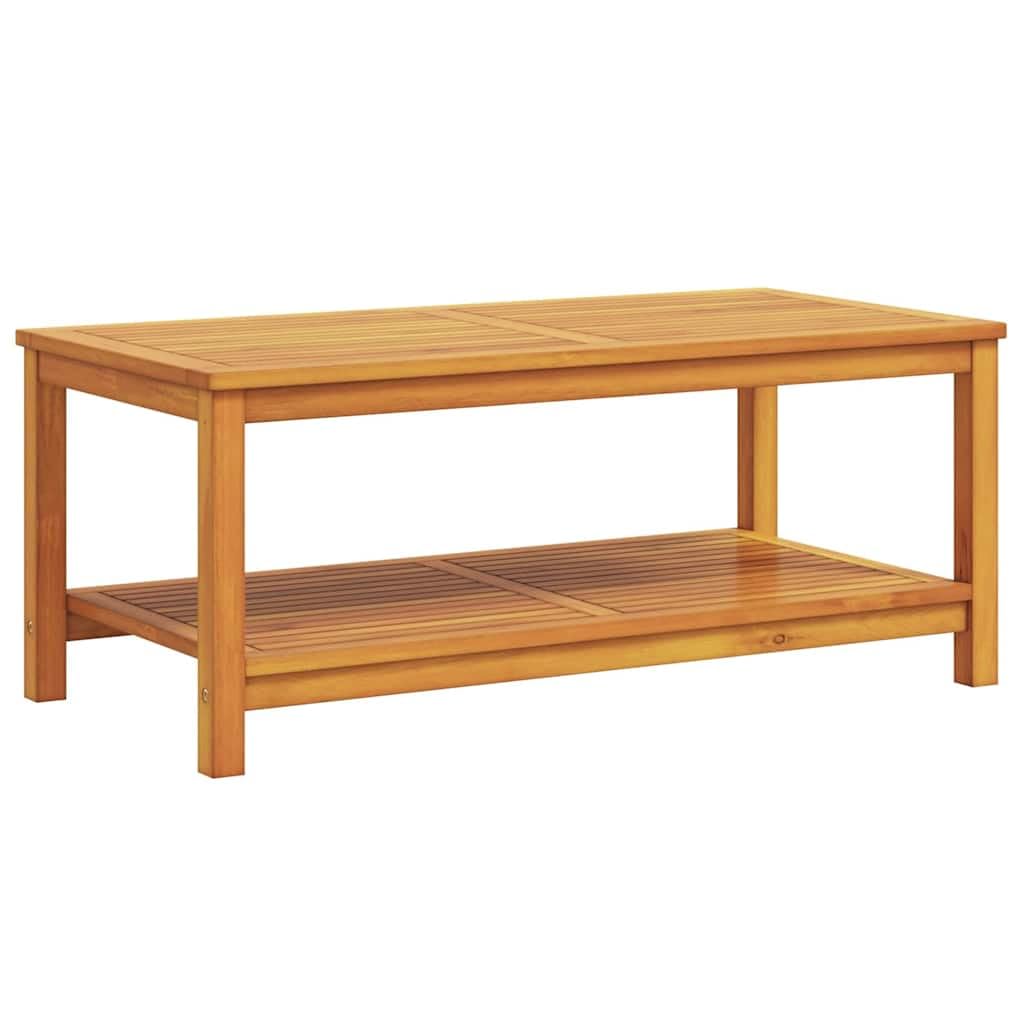 vidaXL Beistelltisch Öl-Natur 110 x 55 x 45 cm Massivholz Akazie, Gartentisch, rustikal, für drausse