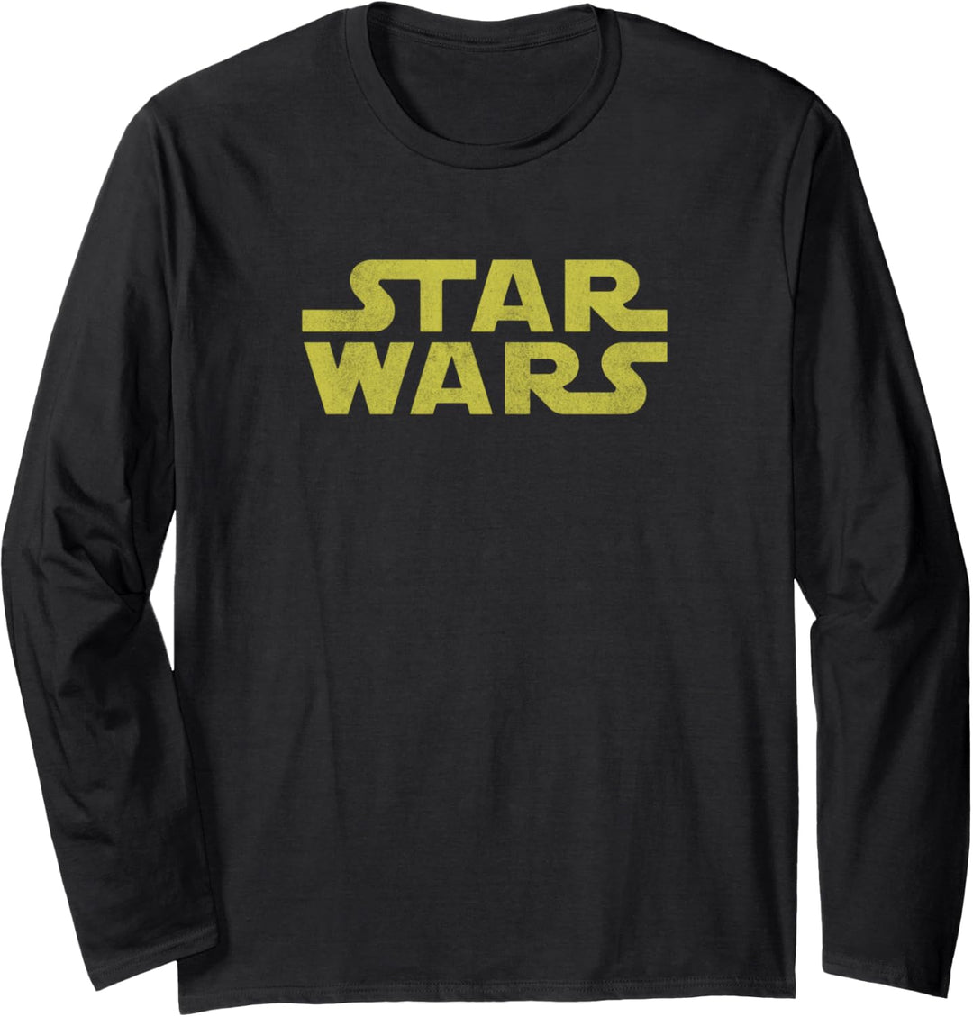 Star Wars Distressed Classic Logo Langarmshirt