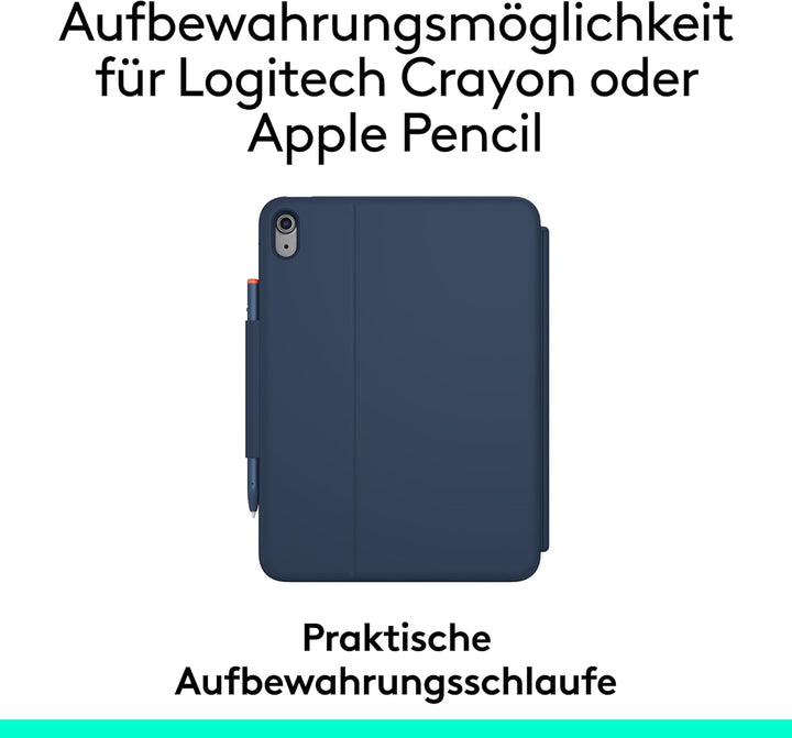 Logitech Rugged Combo 4 Touch Tastatur-Case mit Trackpad und Smart Connector für iPad (10. Generatio