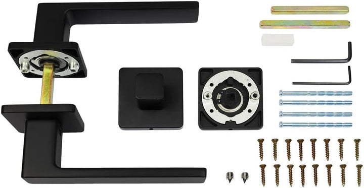 FELGNER Drückergarnitur "Bormio" für Bad und WC | hochwertige moderne Türblende Türklinken Türdrücke