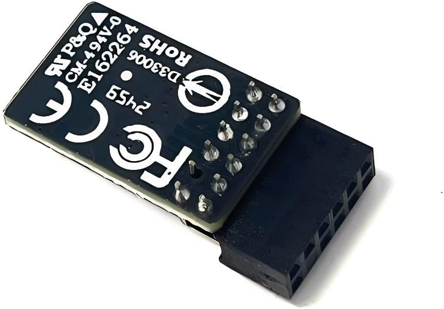 JINTAI TPM 2.0-Modul TPM LPC 12-Pin-Modul Ersatz für Gigabyte-Motherboard GC-TPM2.0_S (12-Pin-1) für