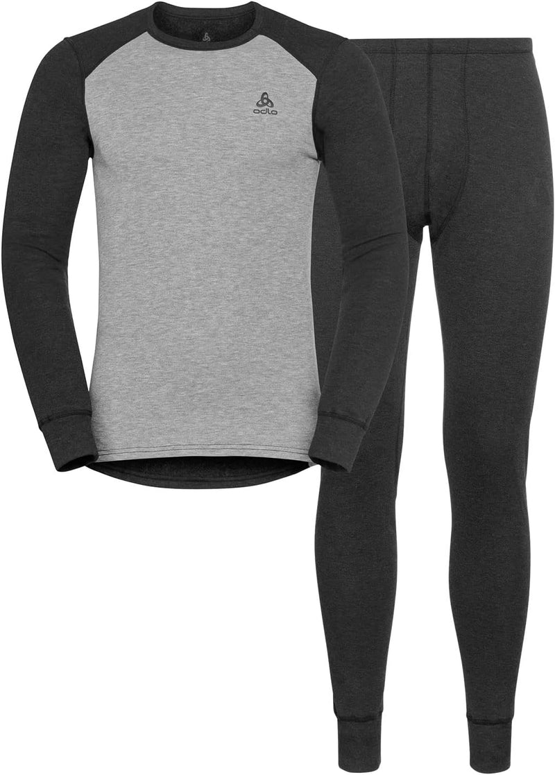 Odlo Herren Active Warm Eco_196702 Funktionsunterwäsche Set XL Dark Grey Melange - Grey Melange, XL