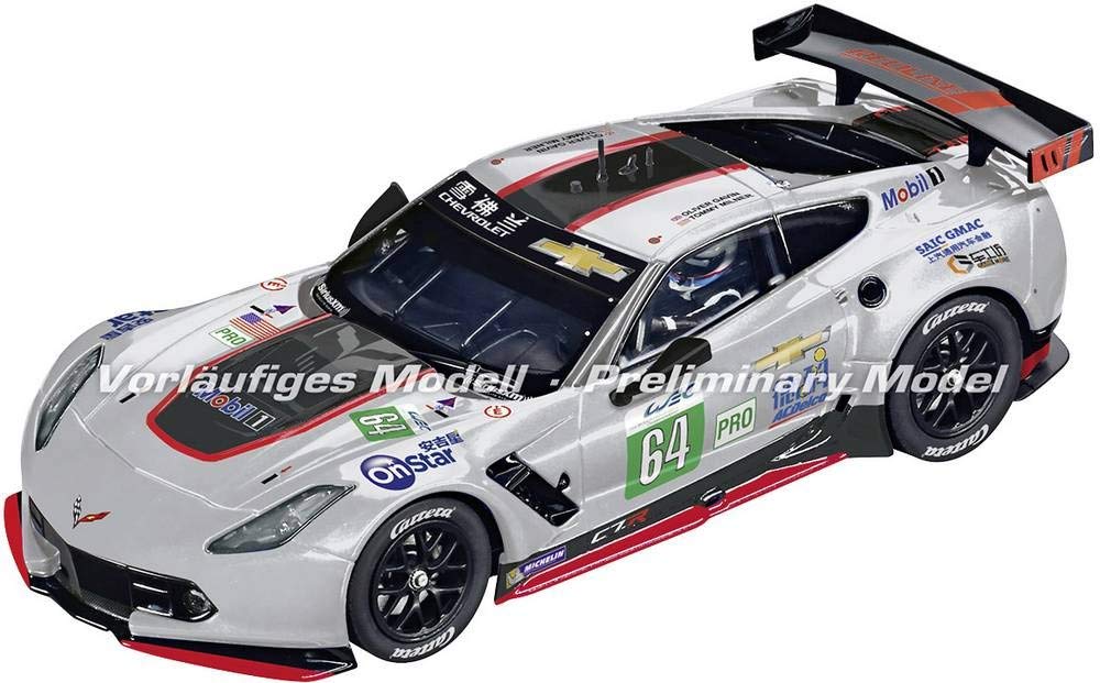 Carrera Digital 132 Chevrolet Corvette C7.R No.64 | Slotcar für Rennbahn | Front- & Rücklicht & Brem