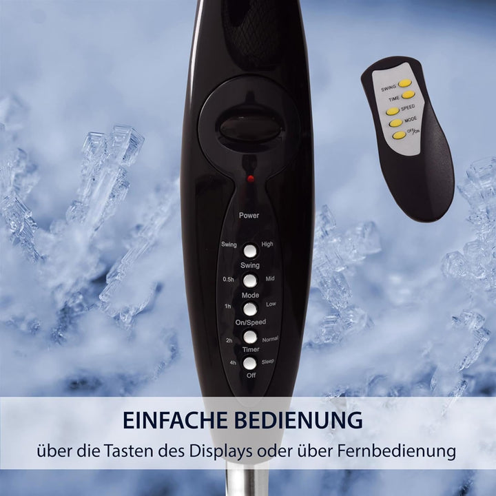 Syntrox Ventilator mit Oszillation Glittera | Standventilator | Bodenventilator, Grosser Schwenkbere