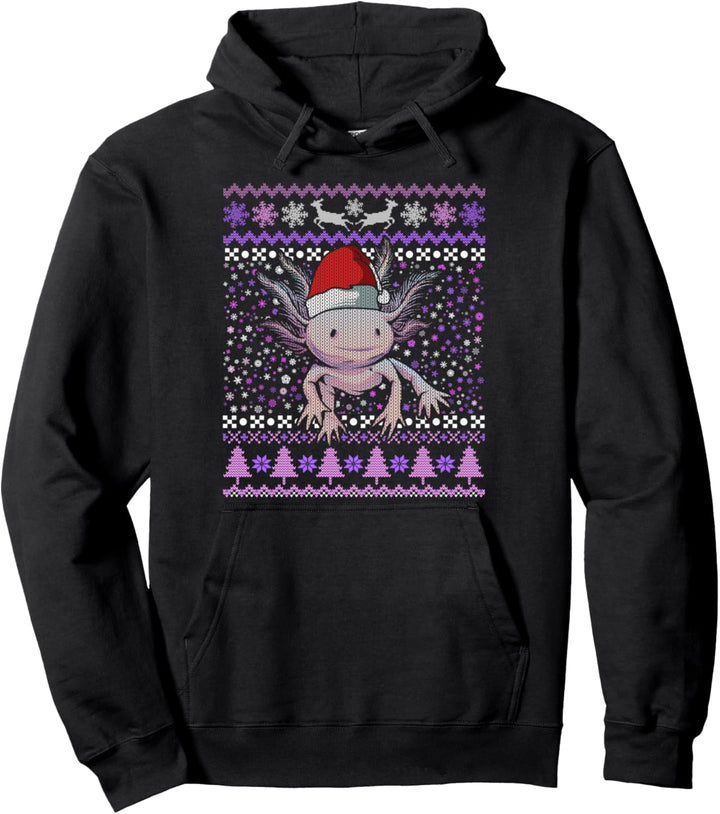 Axolotl Ugly Christmas Xmas Pyjama Outfit Weihnachten Pullover Hoodie