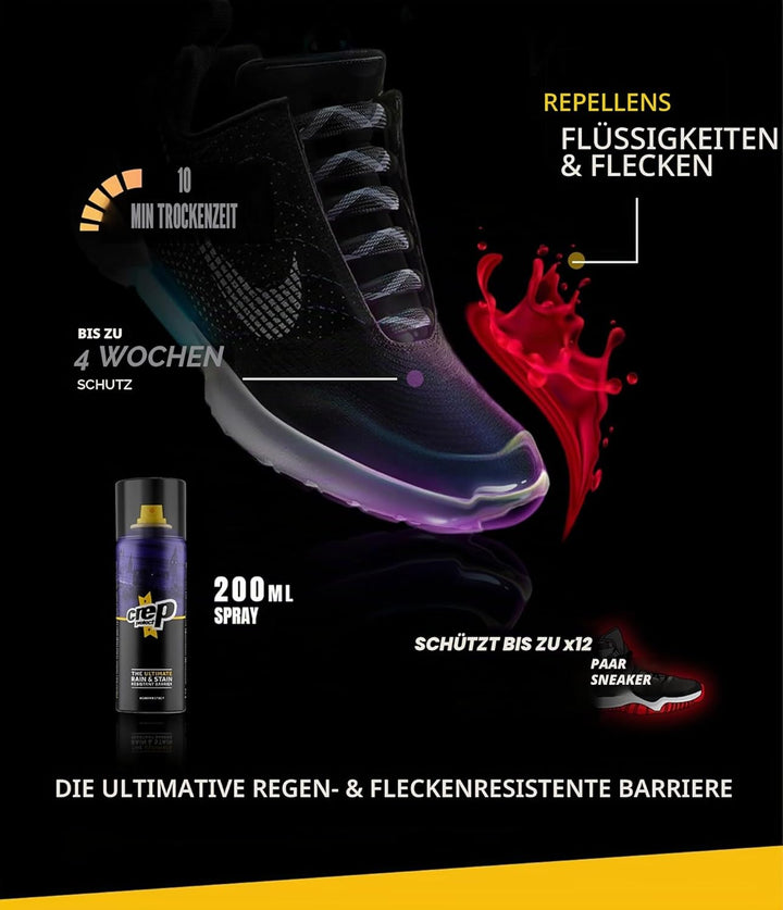 Crep Protect Spraydose Regen & Fleck Wasserfester Schutz Nano-Schutz für Leder, Nubuk, Wildleder & C