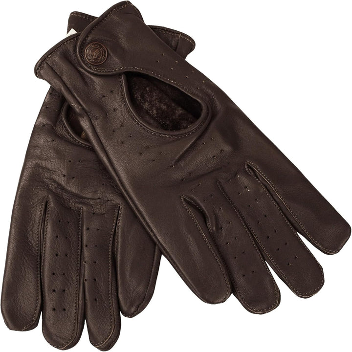 German Wear Unisex Driving Autofahrer-Handschuhe Lederhandschuhe 11=2XL Dunkelbraun, 11=2XL Dunkelbr