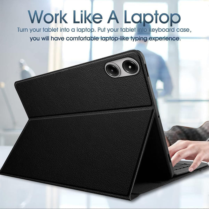 Wineecy Beleuchtete Tastatur Hülle für Redmi Pad Pro 12,1 Zoll 2024 Tablet, Magnetisch Abnehmbare Ka