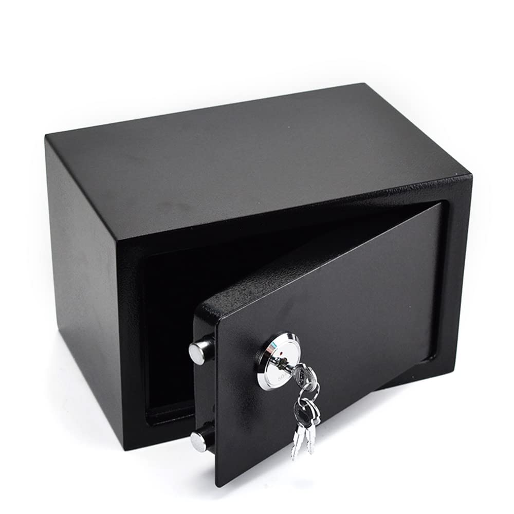 Möbeltresor 4.6L Tresorfach mit 3 Schlüsseln 23 * 17 * 17cm Mini Safe Tresor mit Mechanisches Schlos